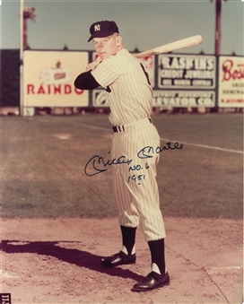 Mickey Mantle Signed & Inscribed 16x20 Photo (JSA)